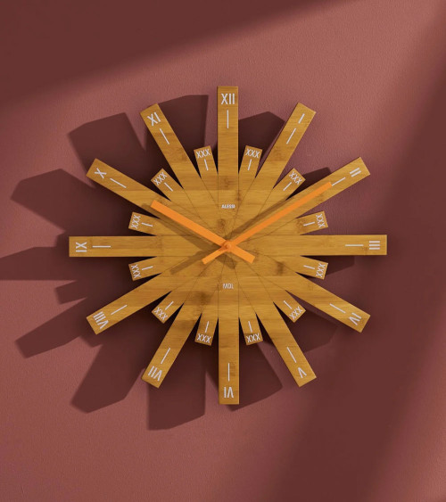 Reloj Raggiante de Alessi madera