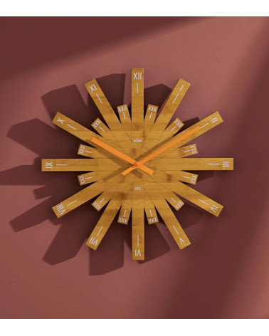 Reloj Raggiante de Alessi madera